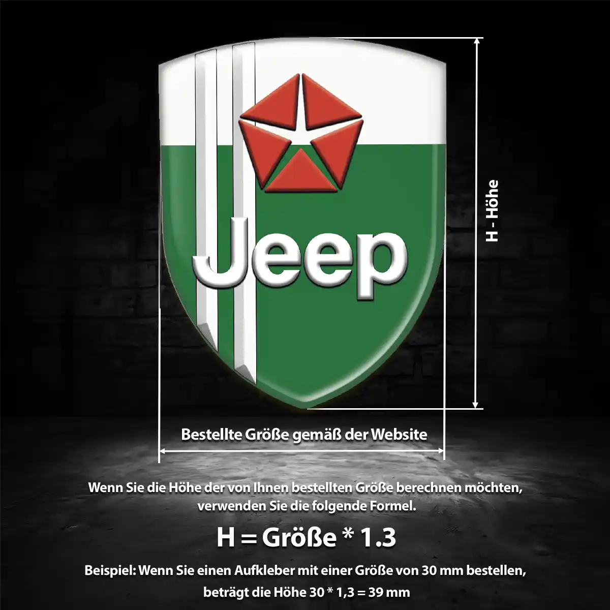 Jeep Silikon Aufkleber Embleme Auto Hohe Qualität