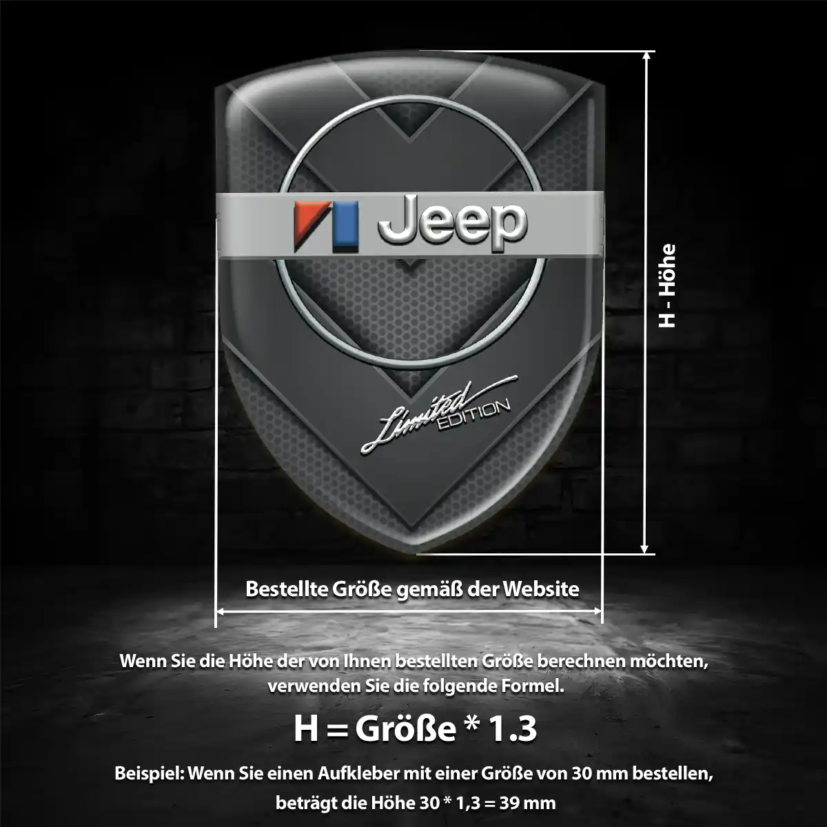 Jeep Silikon Aufkleber Embleme Auto Interieurdesign