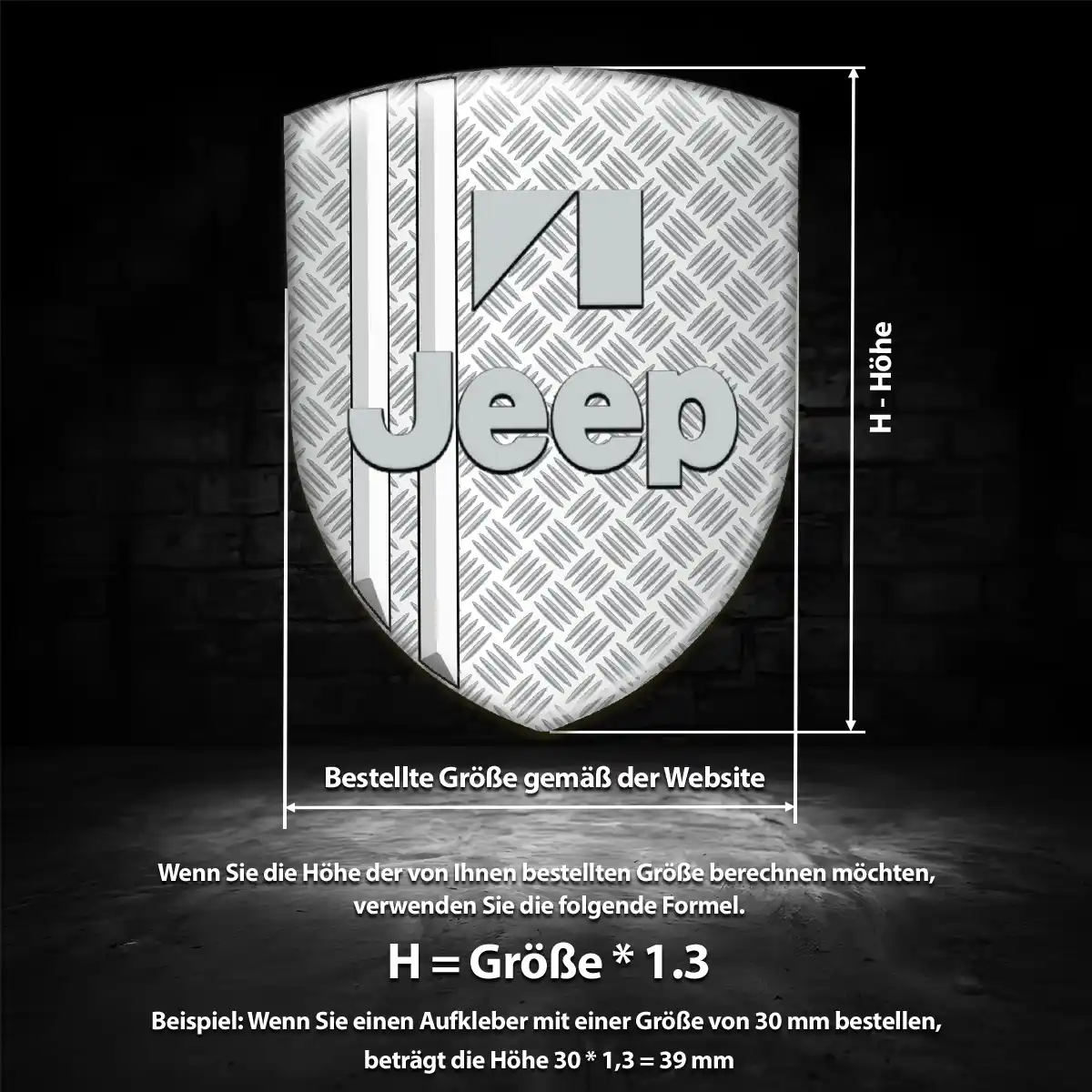 Jeep Silikon Aufkleber Embleme Auto Limitierte Auflage