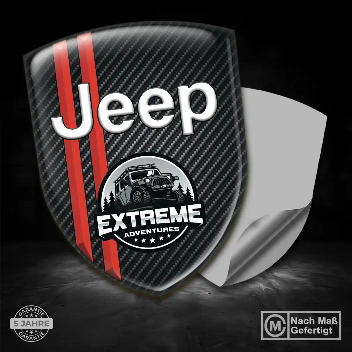 Jeep Silikon Aufkleber Embleme Auto Markenedition