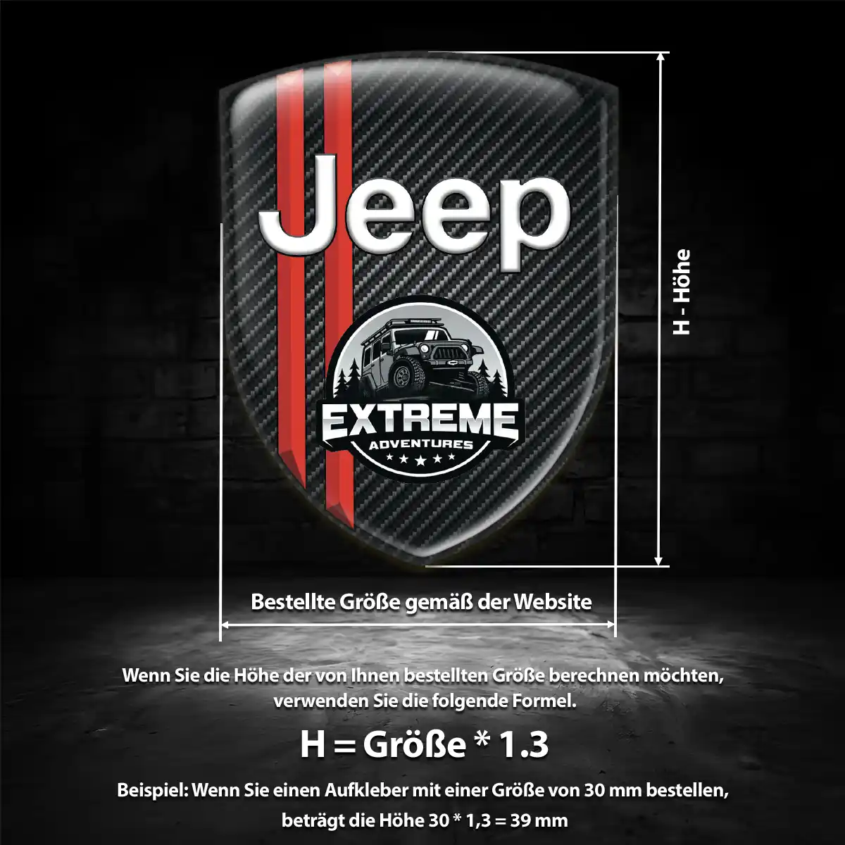 Jeep Silikon Aufkleber Embleme Auto Markenedition