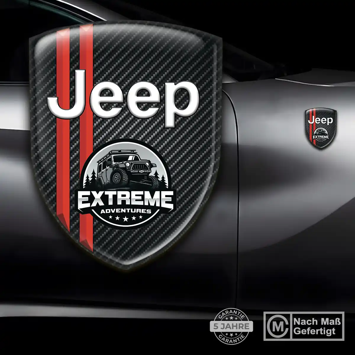Jeep Silikon Aufkleber Embleme Auto Markenedition