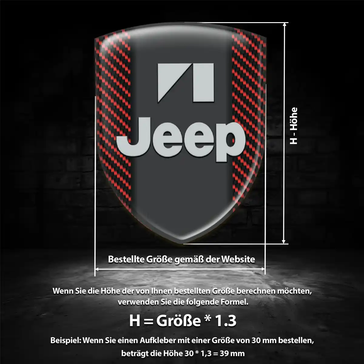 Jeep Silikon Aufkleber Embleme Auto Premium-Edition