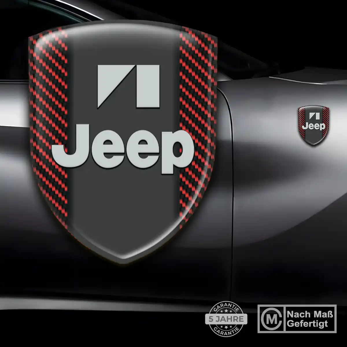 Jeep Silikon Aufkleber Embleme Auto Premium-Edition