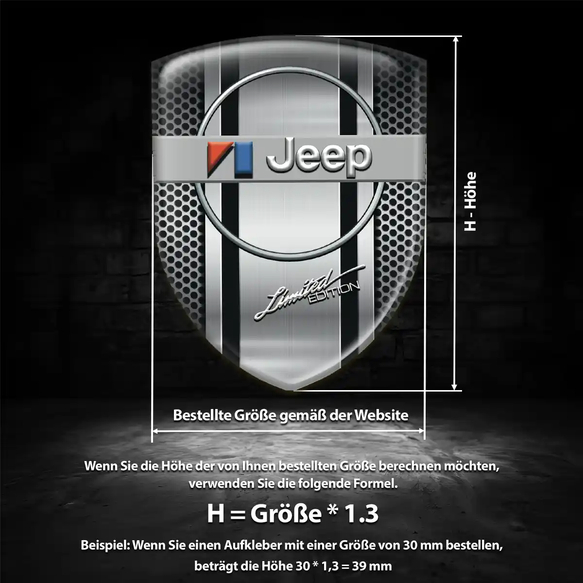 Jeep Silikon Aufkleber Embleme Elegantes Design