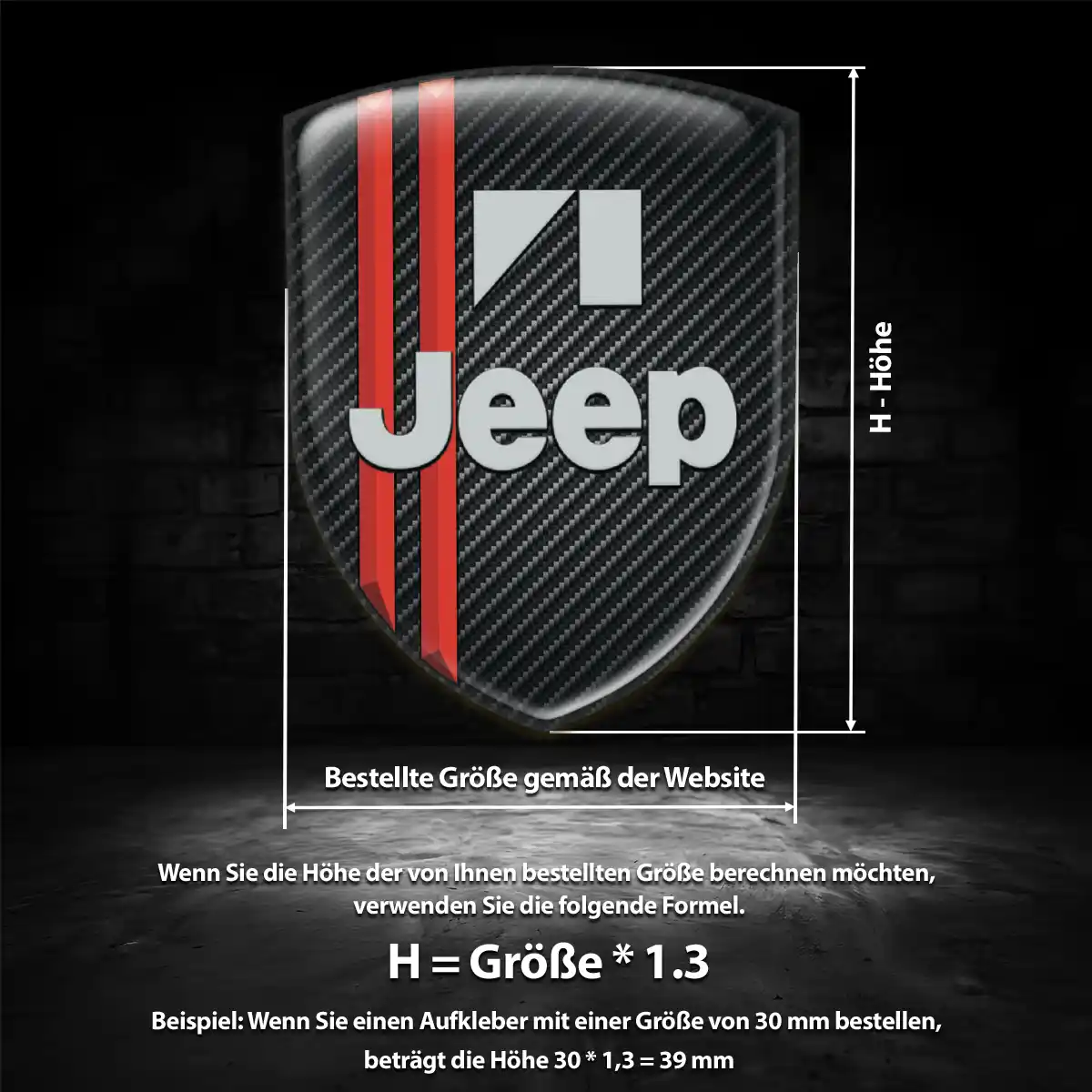 Jeep Silikon Aufkleber Embleme Exterieurdesign