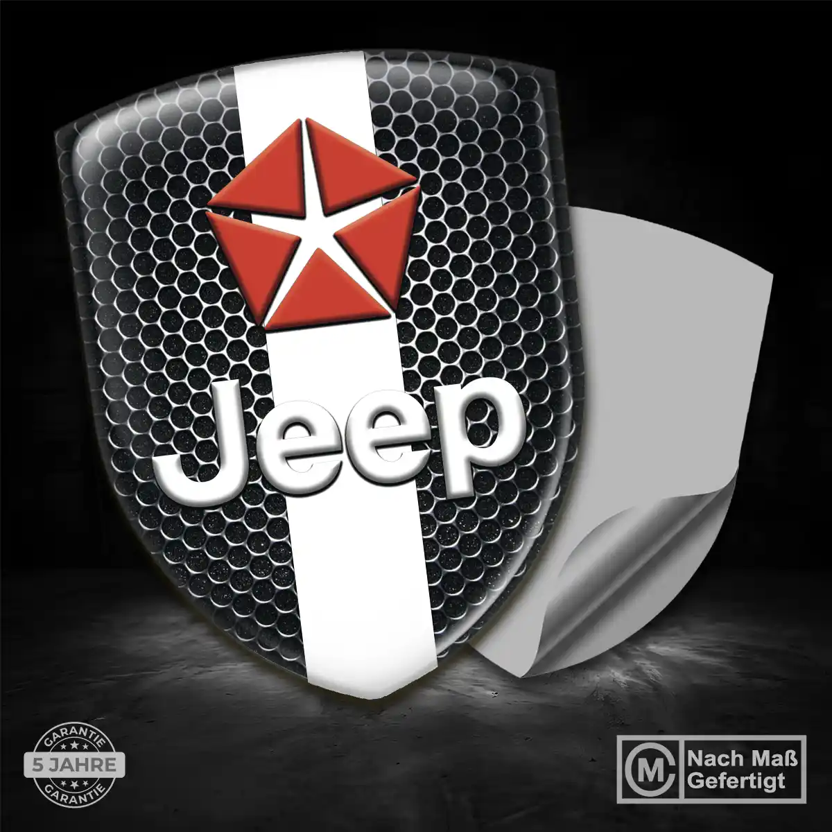Jeep Silikon Aufkleber Embleme Hochwertiges Harz