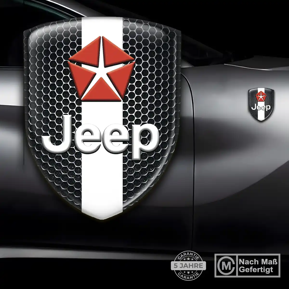 Jeep Silikon Aufkleber Embleme Hochwertiges Harz