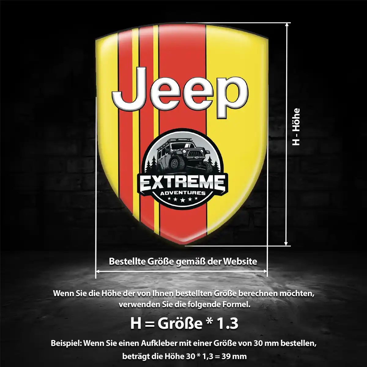 Jeep Silikon Aufkleber Embleme Markenedition