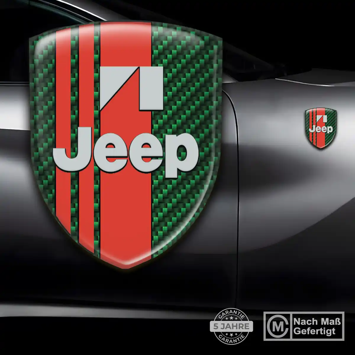 Jeep Silikon Aufkleber Embleme Tuningfahrzeug