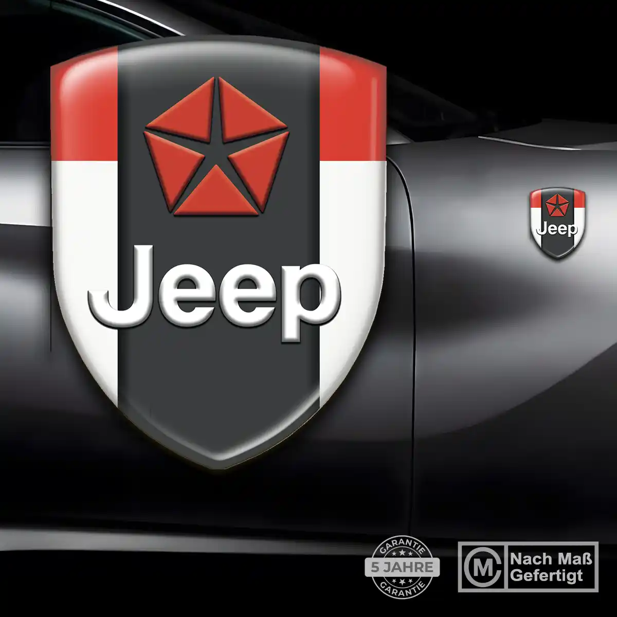 Jeep Silikon Aufkleber Hohe Qualität