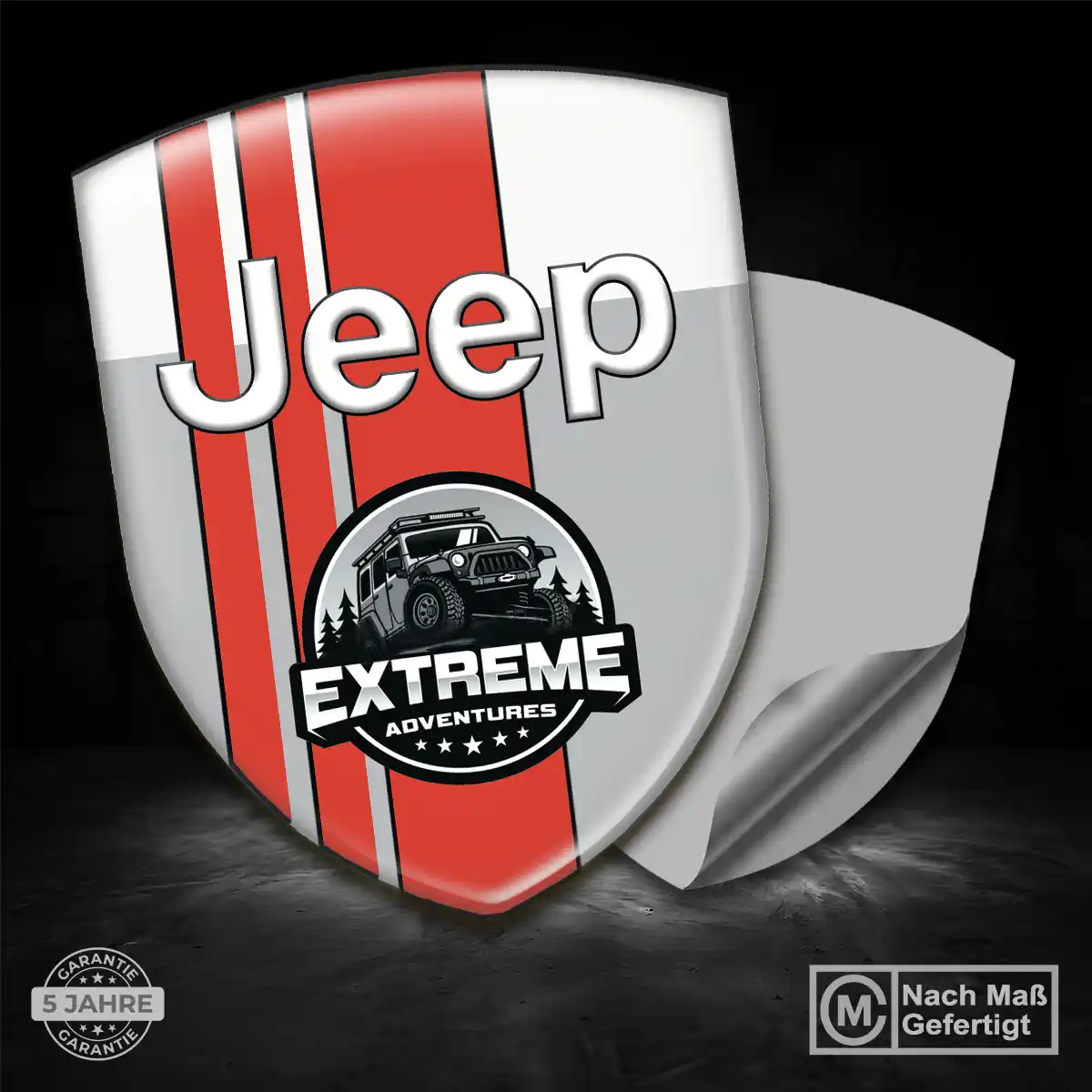 Jeep Silikon Aufkleber Limitierte Auflage