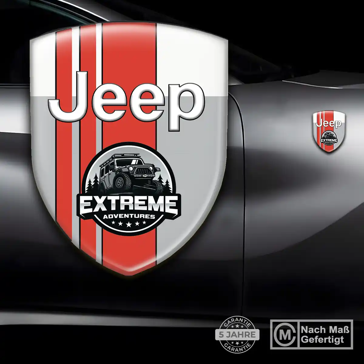 Jeep Silikon Aufkleber Limitierte Auflage