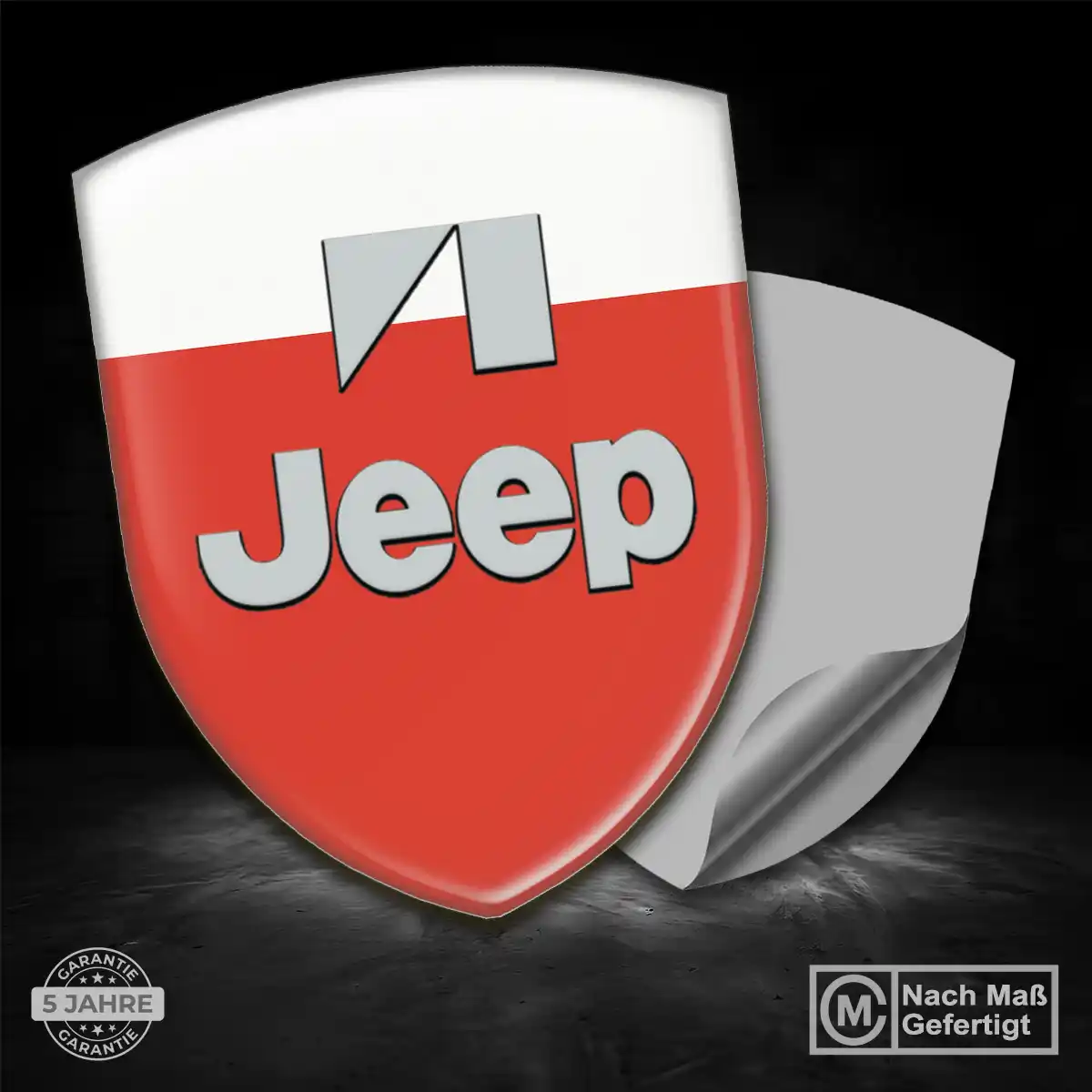 Jeep Silikon Aufkleber Markenedition