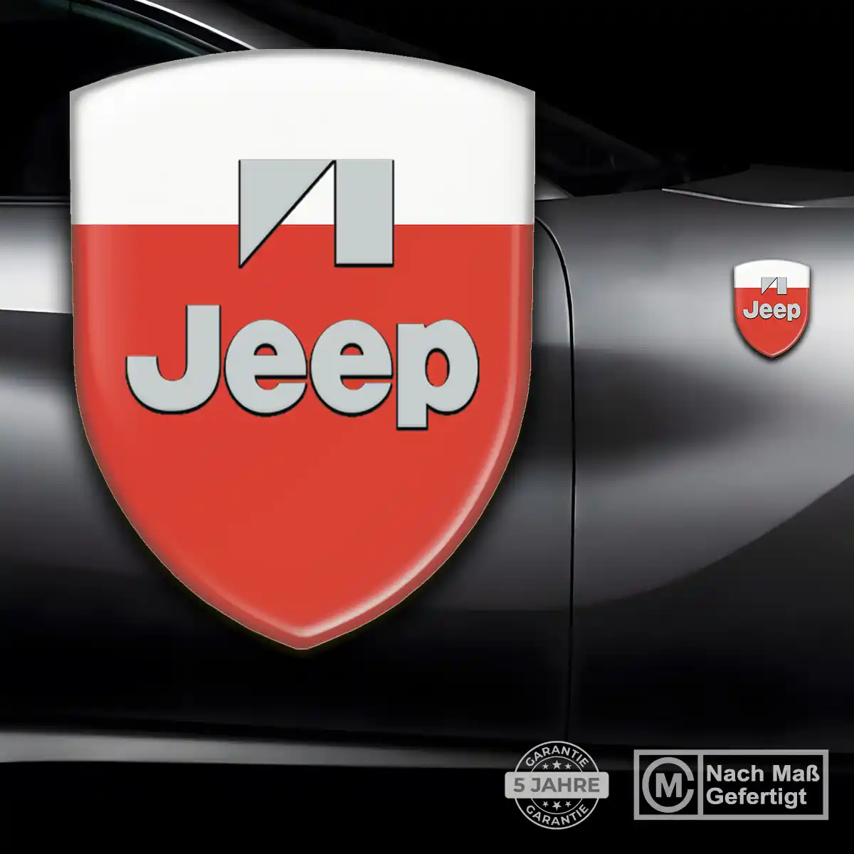 Jeep Silikon Aufkleber Markenedition