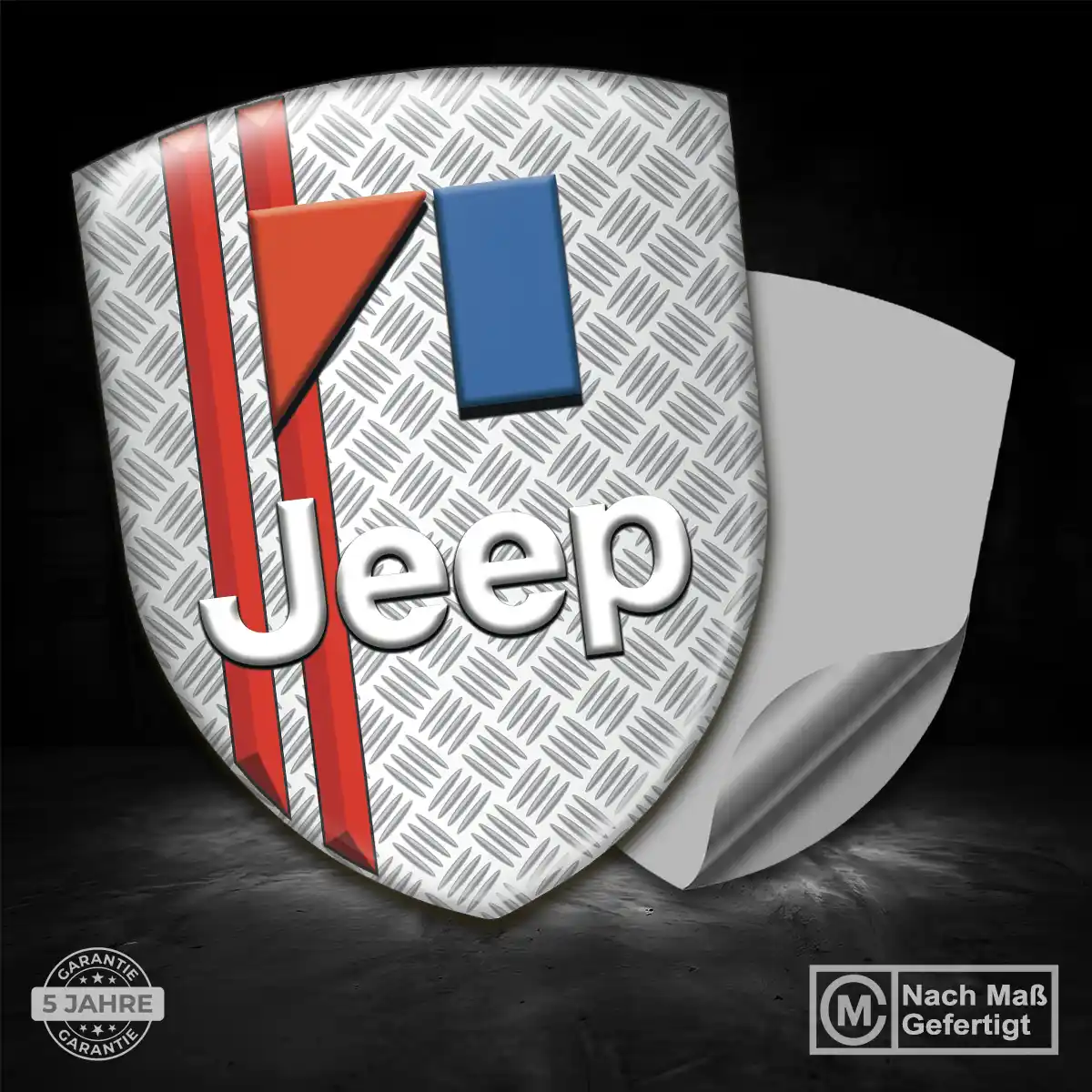 Jeep Silikon Aufkleber Modernes Design