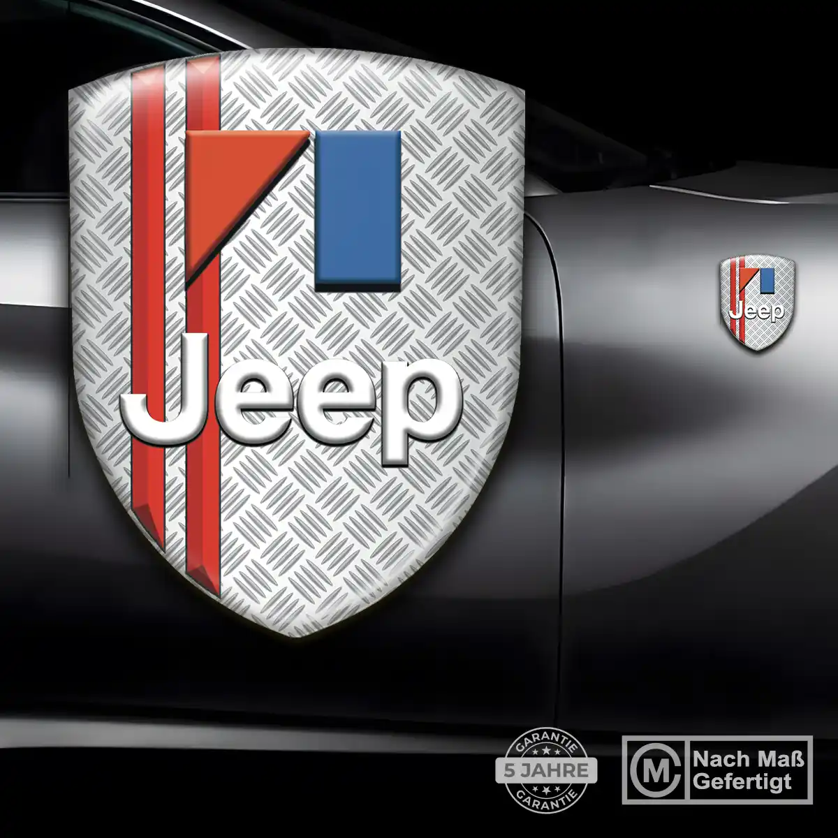 Jeep Silikon Aufkleber Modernes Design