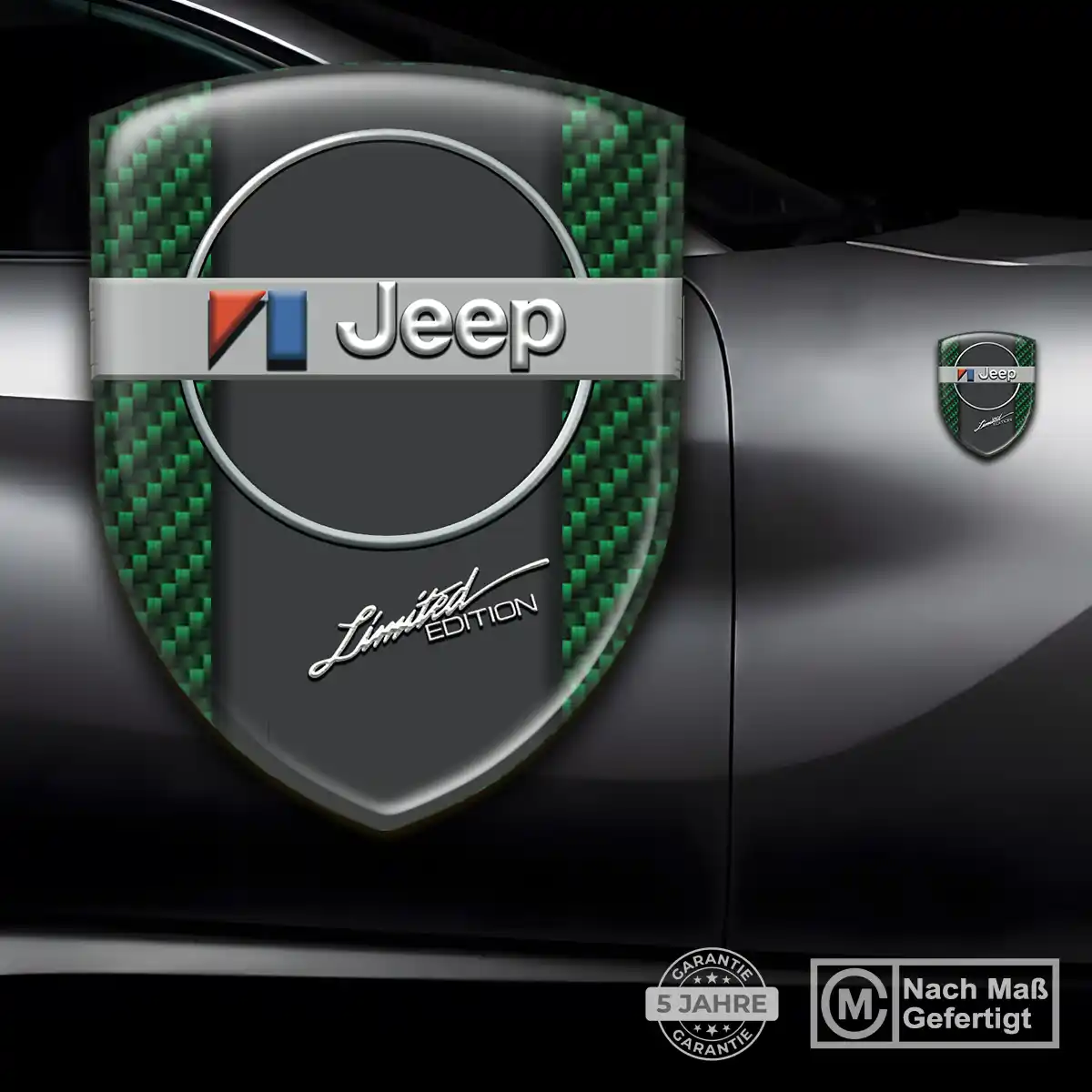Jeep Silikon Aufkleber Premium-Edition