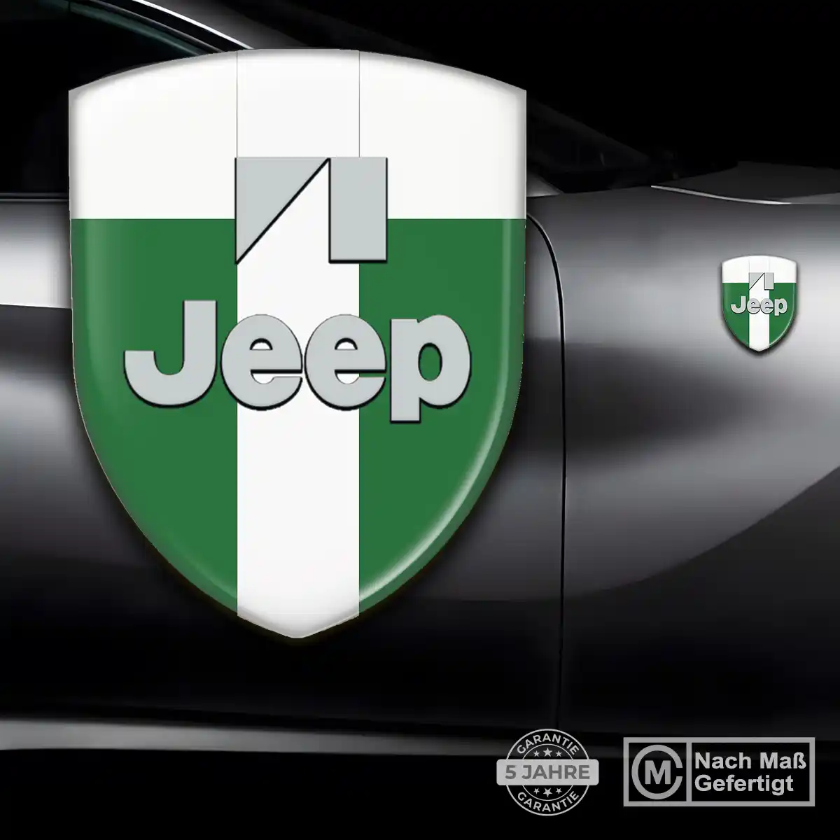 Jeep Silikon Aufkleber Premiumqualität