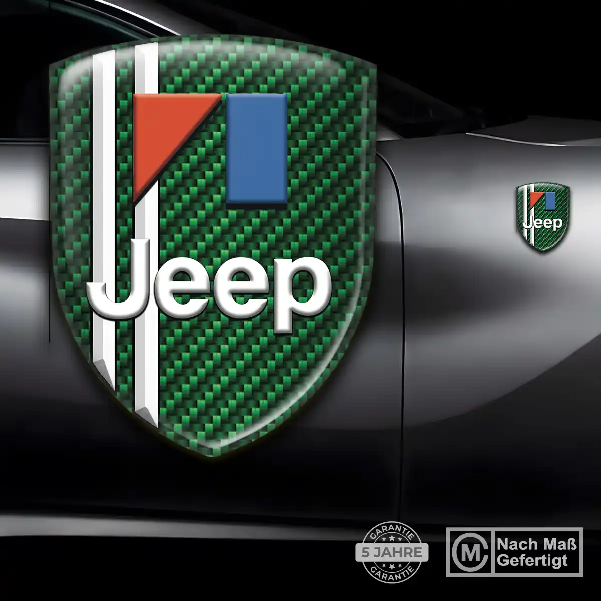 Jeep Silikon Aufkleber Wappen Ausdrucksstarkes Design