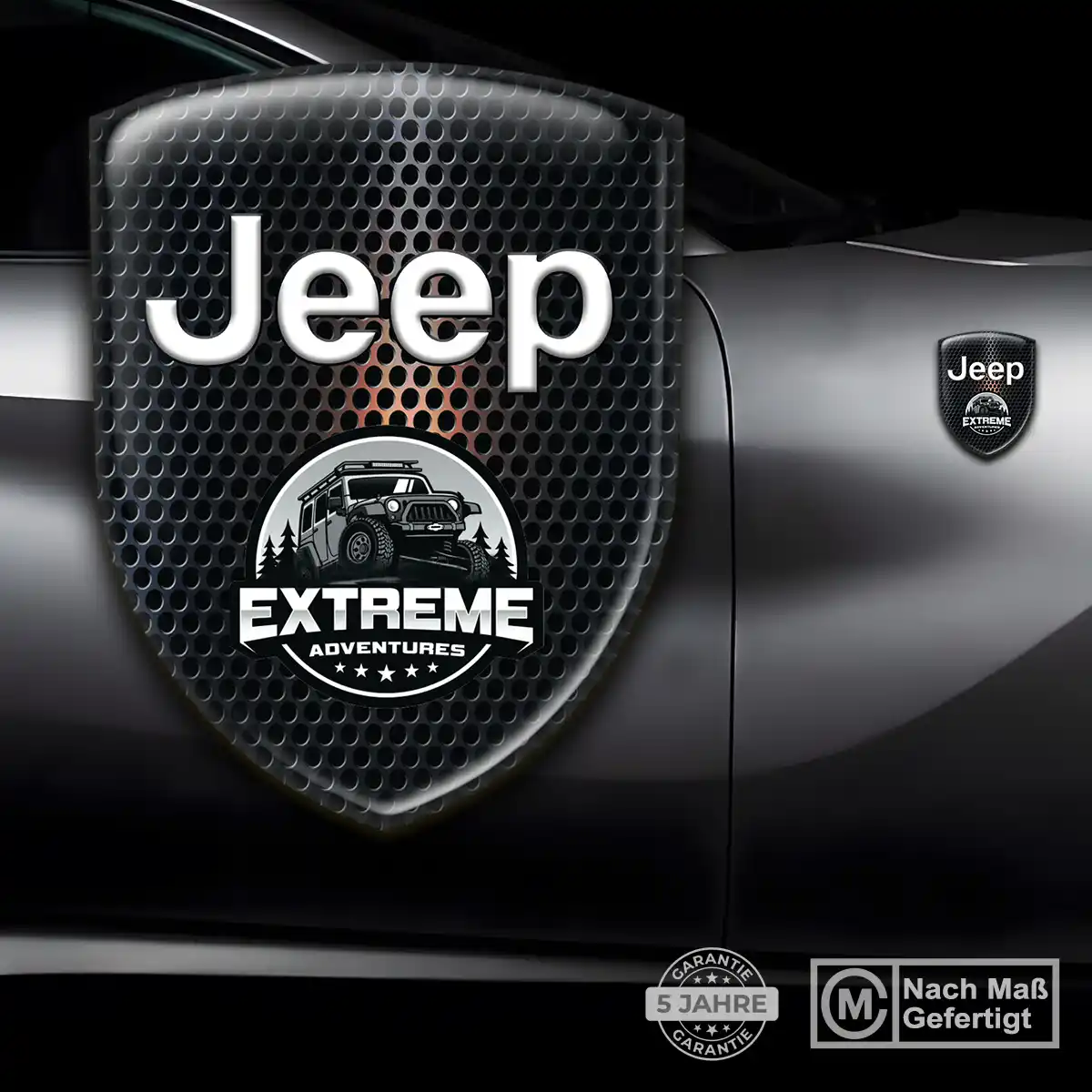 Jeep Silikon Aufkleber Wappen Auto Exterieurdesign