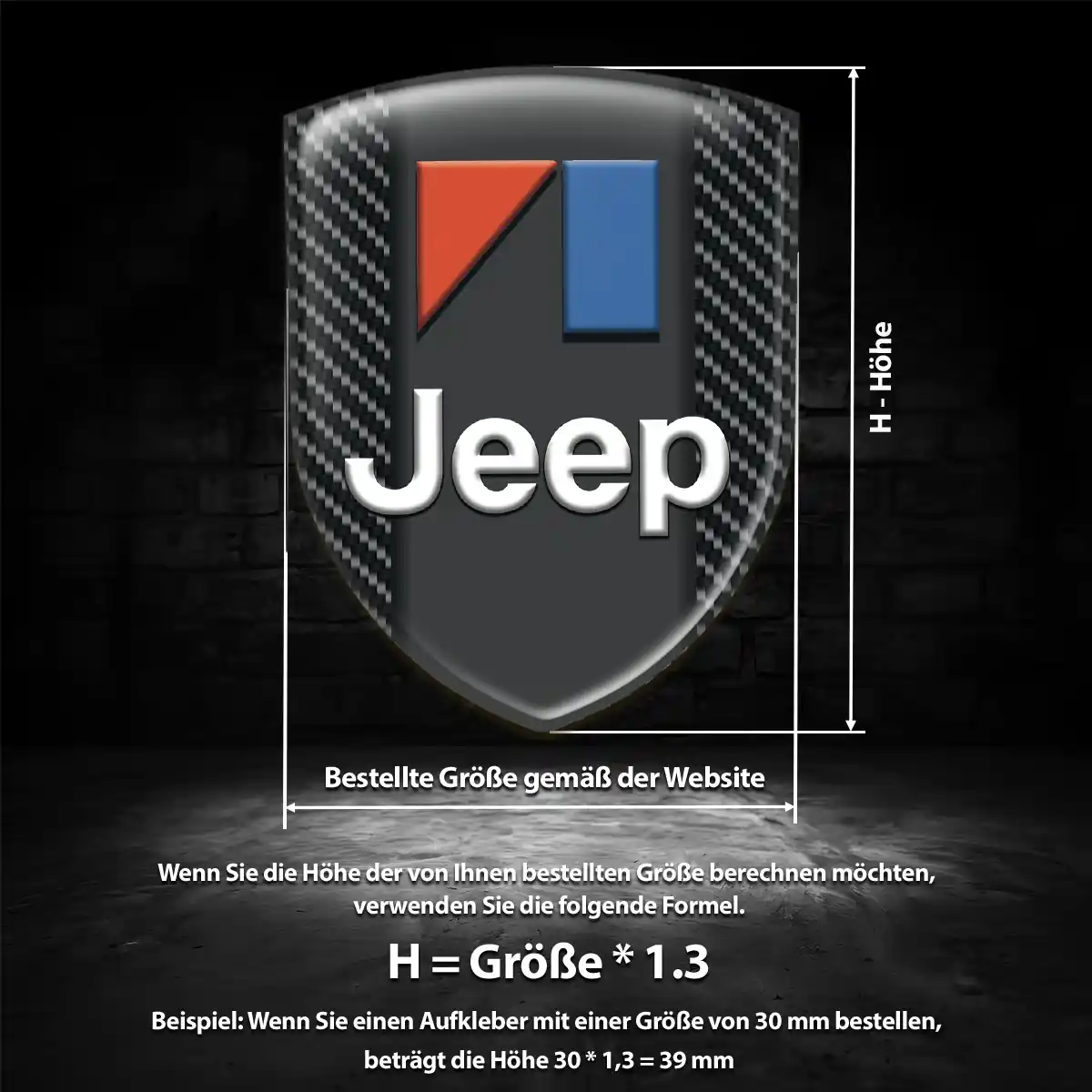 Jeep Silikon Aufkleber Wappen Auto Hohe Qualität