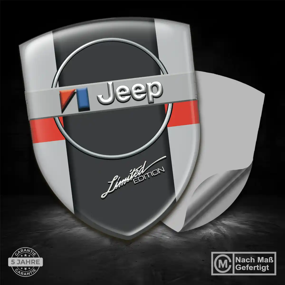 Jeep Silikon Aufkleber Wappen Auto Interieurdesign
