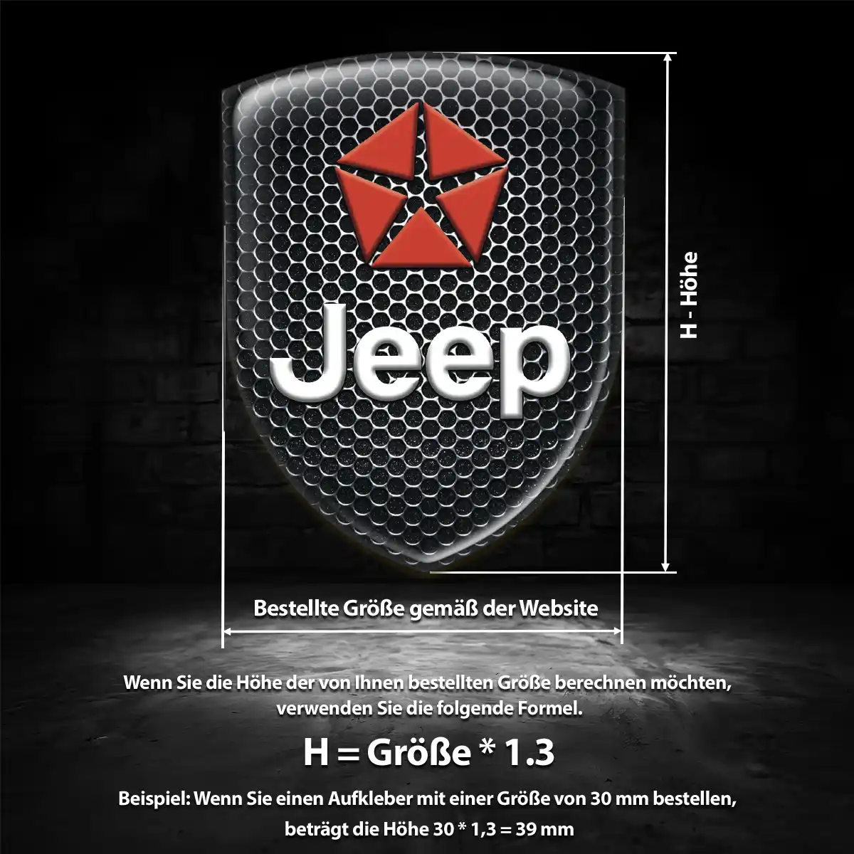 Jeep Silikon Aufkleber Wappen Auto Limitierte Auflage