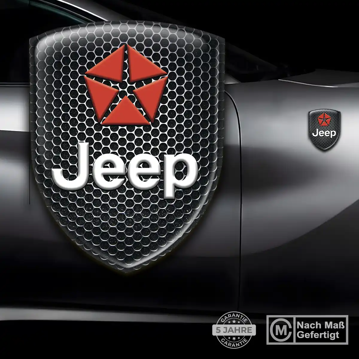 Jeep Silikon Aufkleber Wappen Auto Limitierte Auflage
