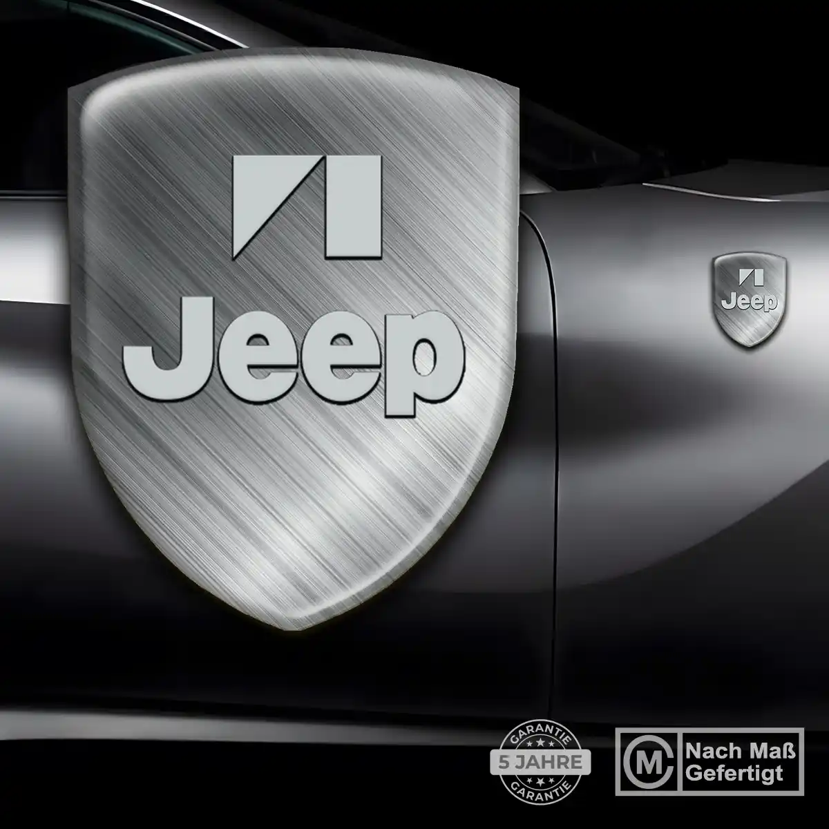 Jeep Silikon Aufkleber Wappen Auto Luxus-Edition