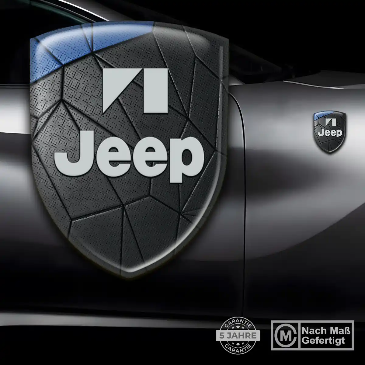 Jeep Silikon Aufkleber Wappen Auto Premium-Edition