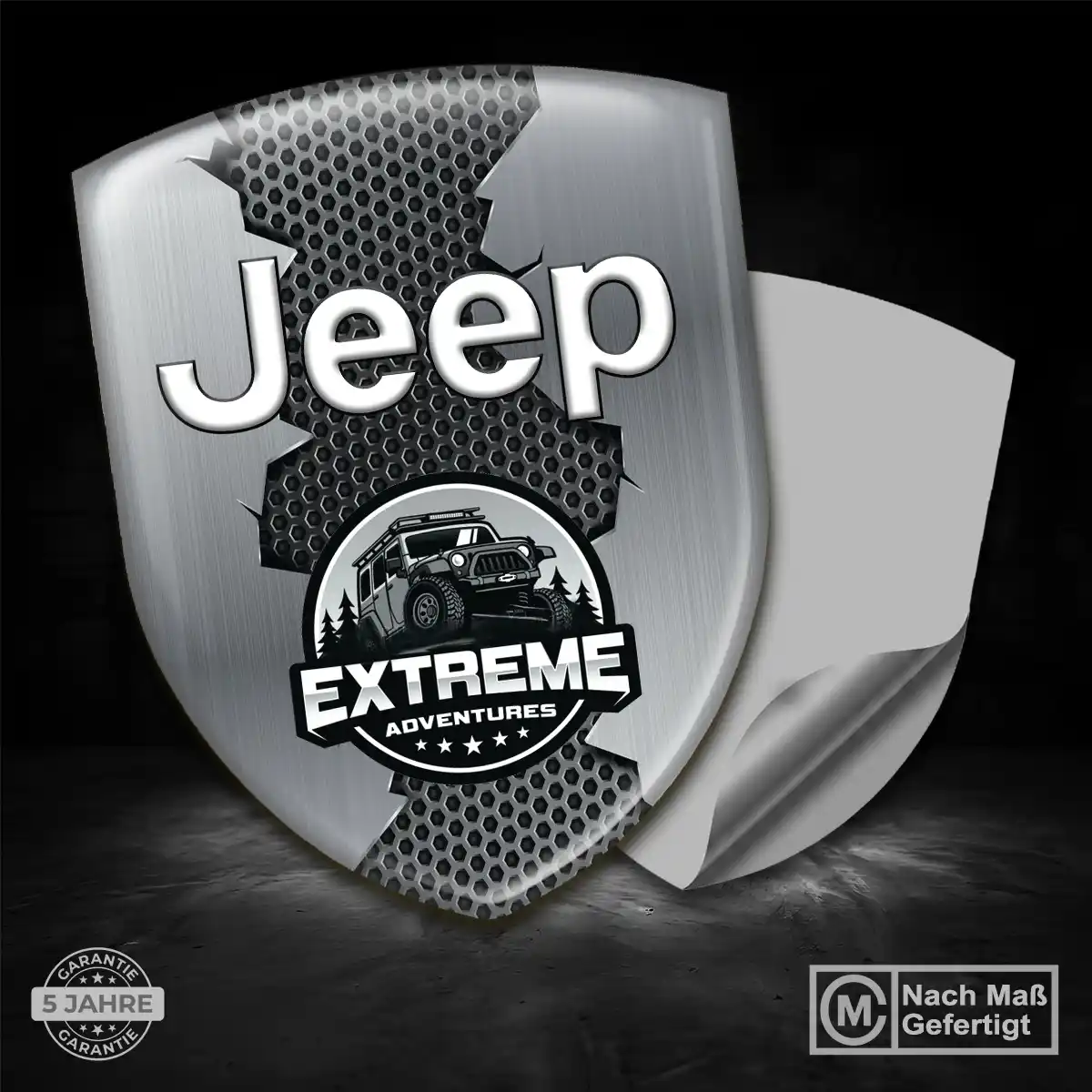 Jeep Silikon Aufkleber Wappen Auto Premiumqualität