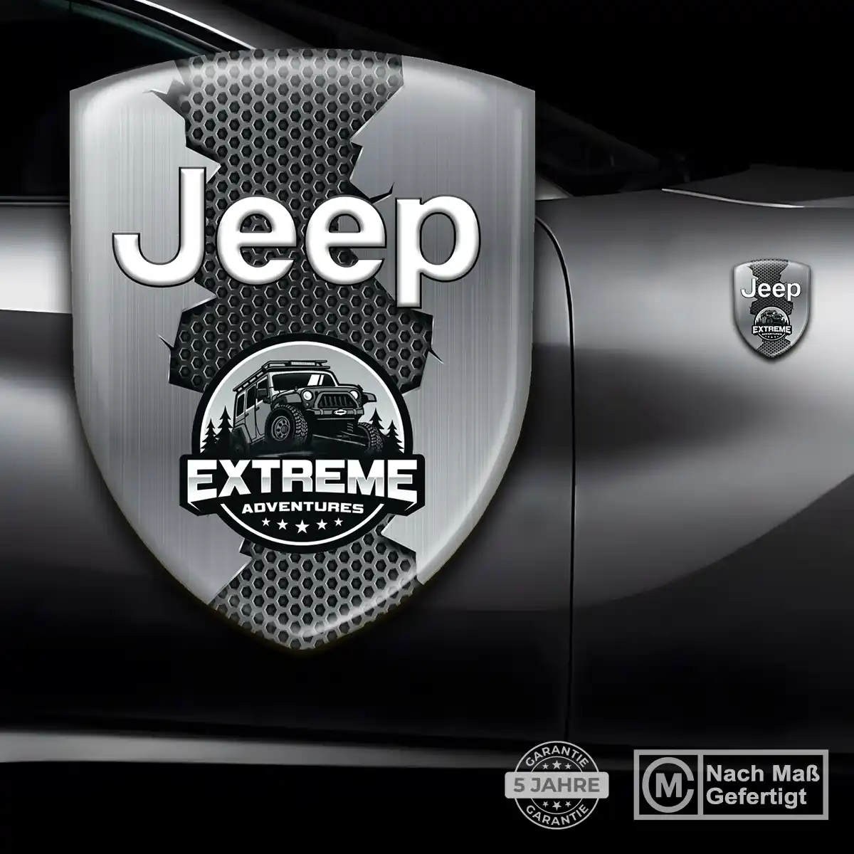Jeep Silikon Aufkleber Wappen Auto Premiumqualität