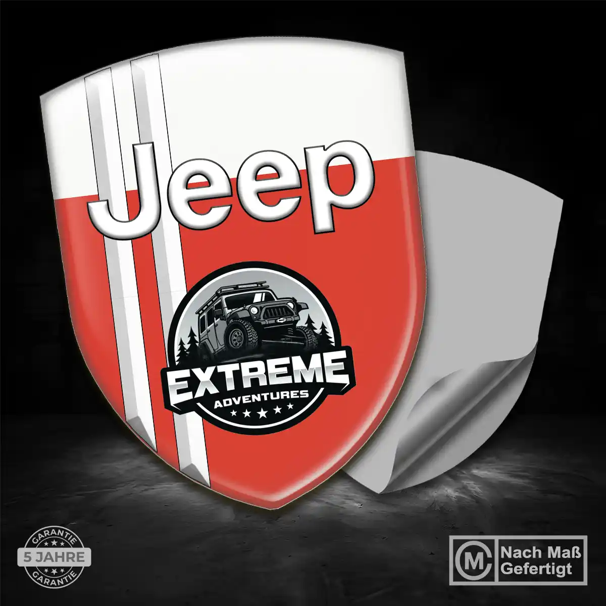 Jeep Silikon Aufkleber Wappen Auto Stilvolles Design
