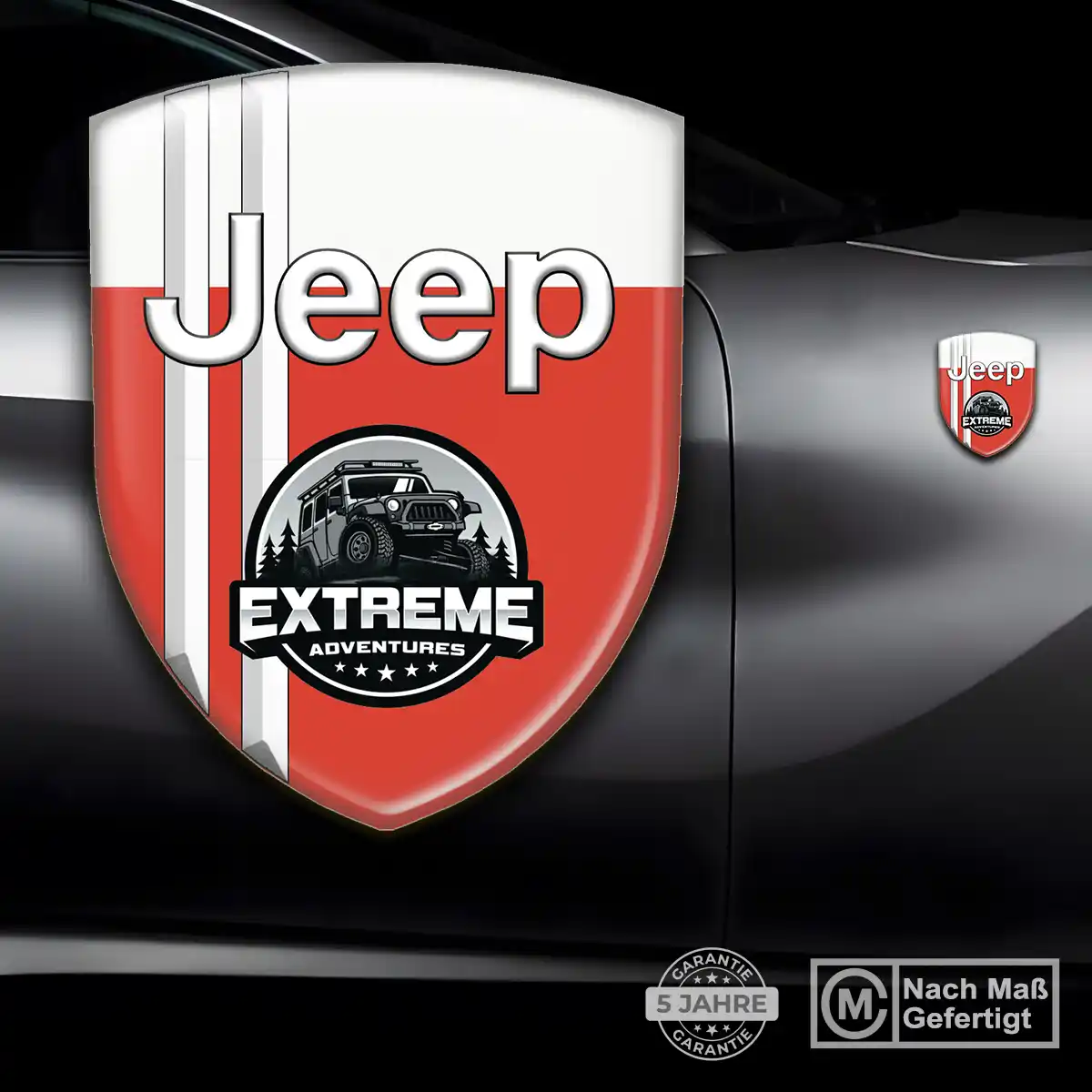 Jeep Silikon Aufkleber Wappen Auto Stilvolles Design