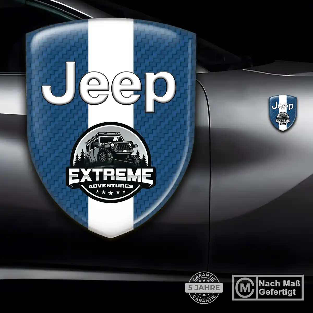 Jeep Silikon Aufkleber Wappen Auto Tuningfahrzeug