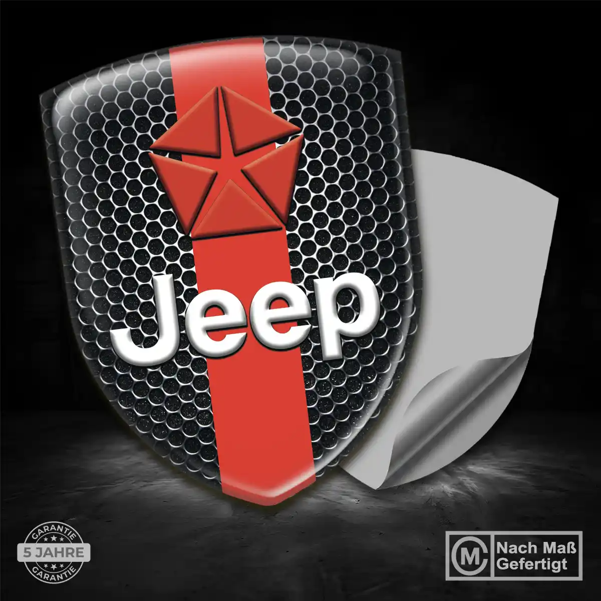 Jeep Silikon Aufkleber Wappen Exterieurdesign