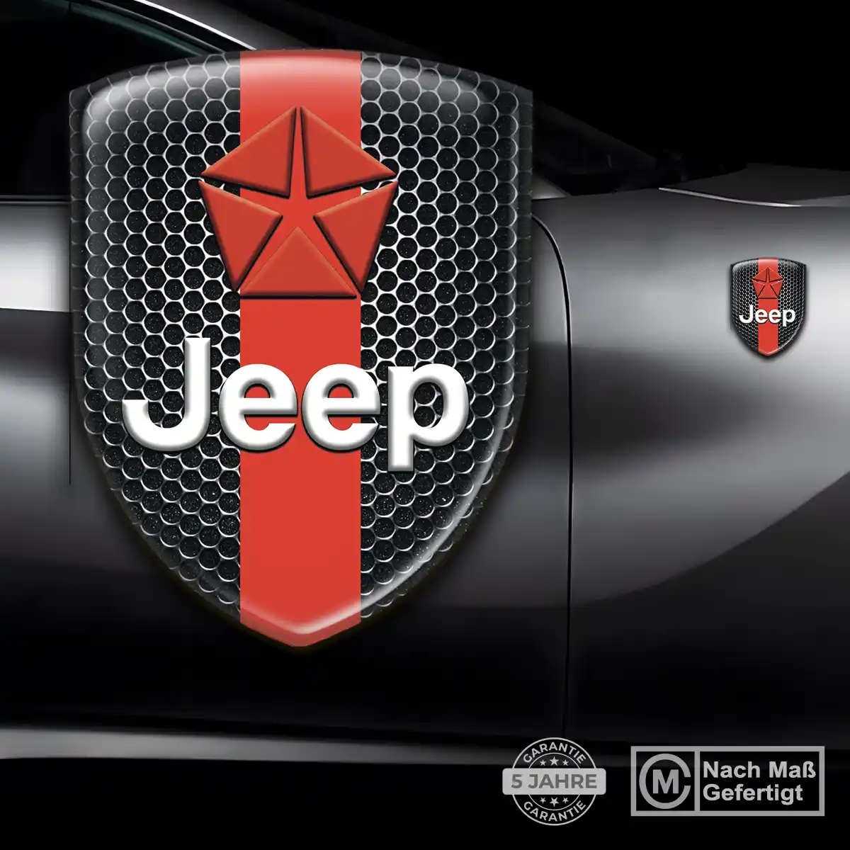 Jeep Silikon Aufkleber Wappen Exterieurdesign