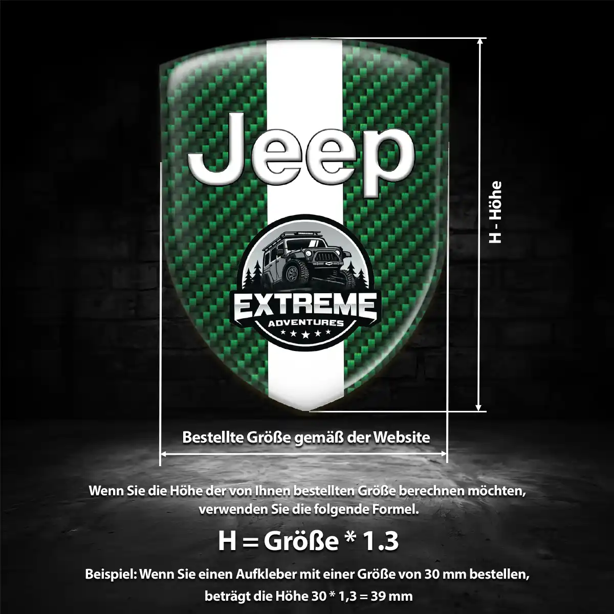 Jeep Silikon Aufkleber Wappen Hohe Qualität