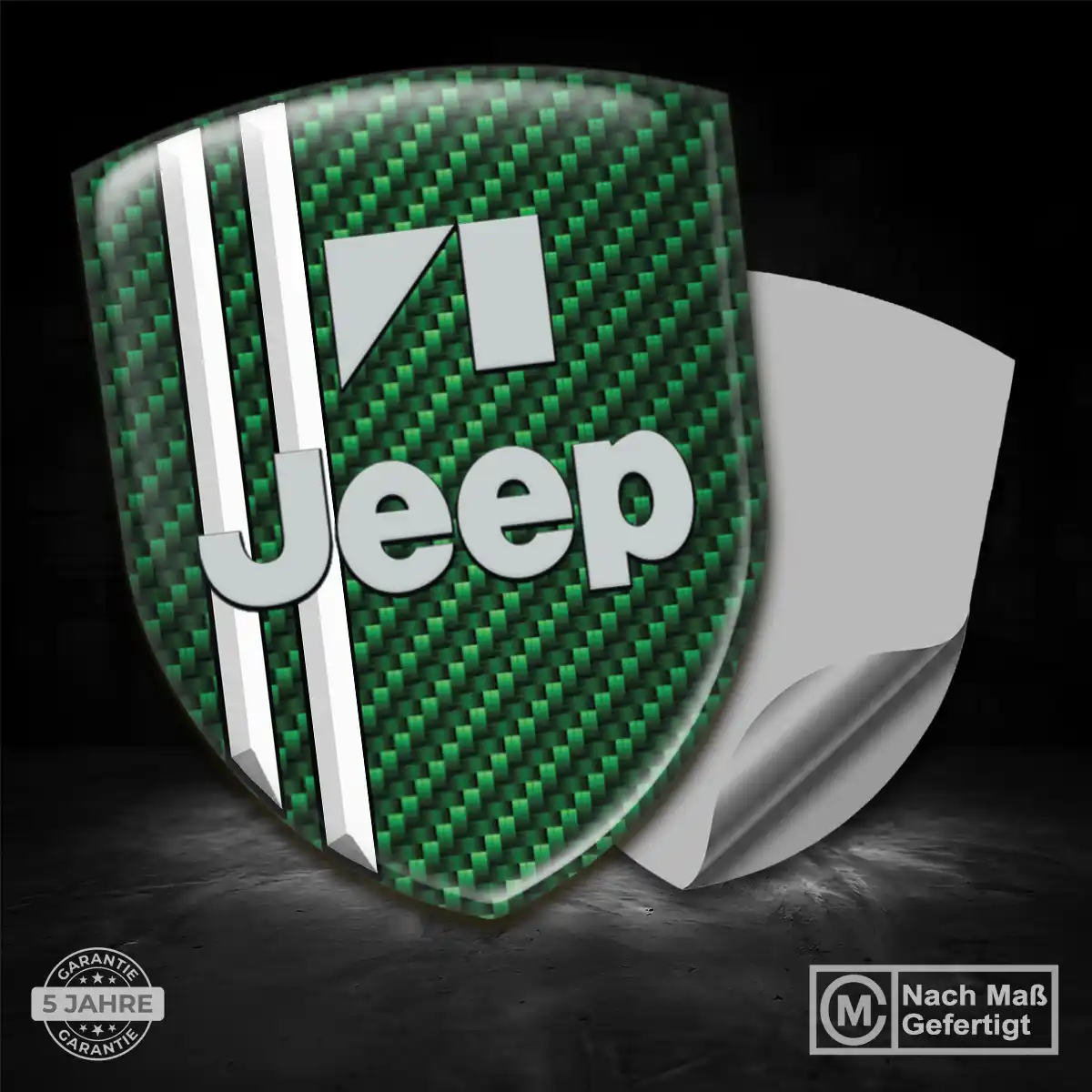 Jeep Silikon Aufkleber Wappen Interieurdesign