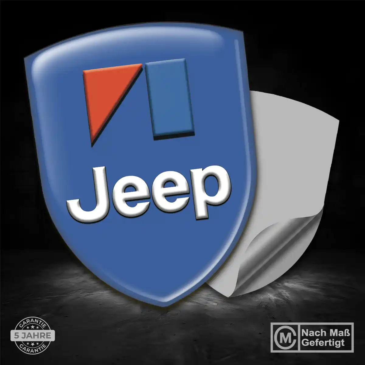 Jeep Silikon Aufkleber Wappen Luxus-Edition