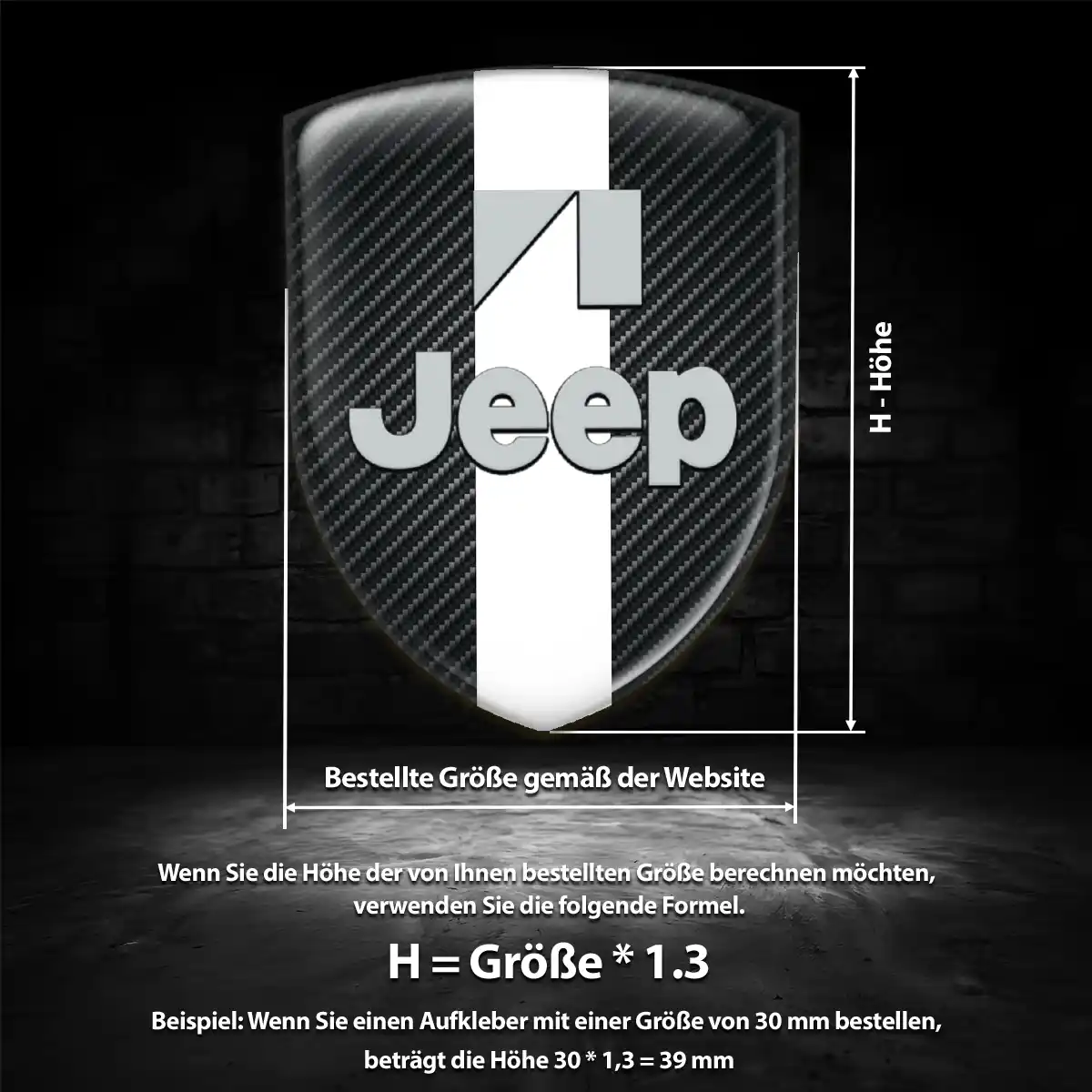 Jeep Wappen Aufkleber Anspruchsvolles Design