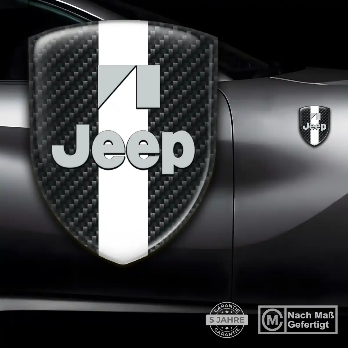 Jeep Wappen Aufkleber Ausdrucksstarkes Design