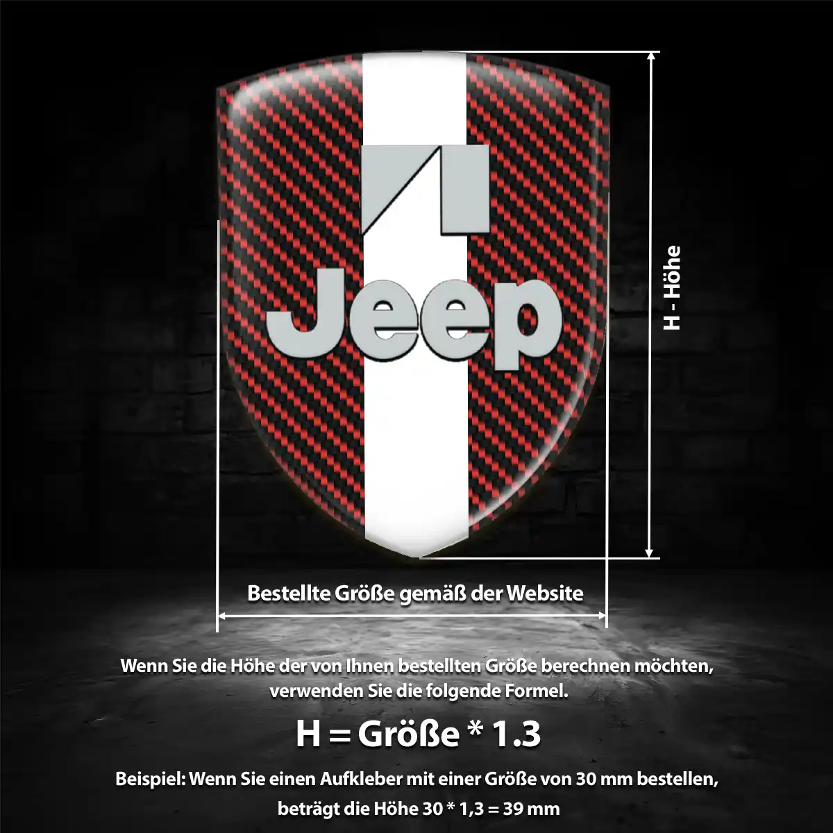 Jeep Wappen Aufkleber Auto Anspruchsvolles Design