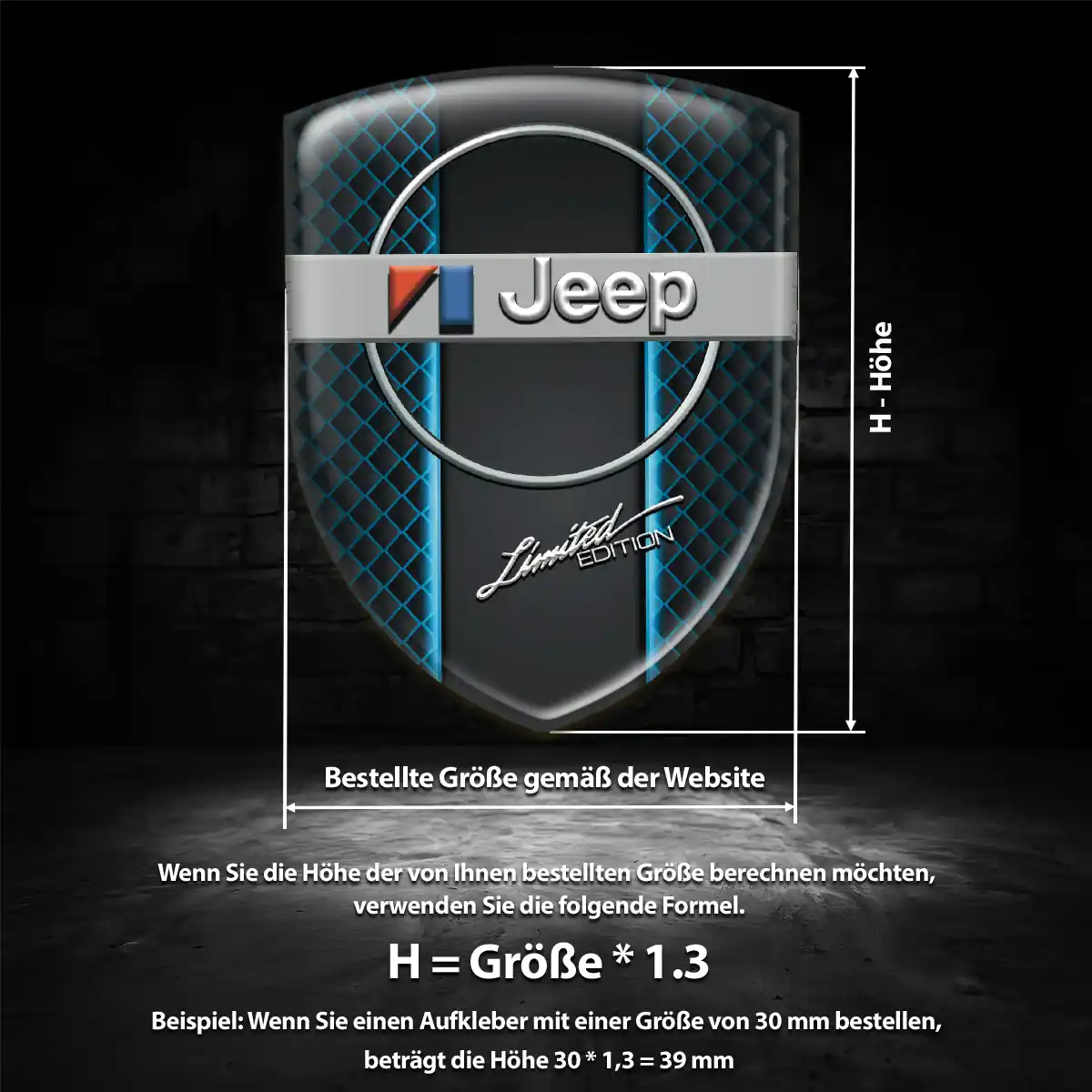 Jeep Wappen Aufkleber Auto Ausdrucksstarkes Design