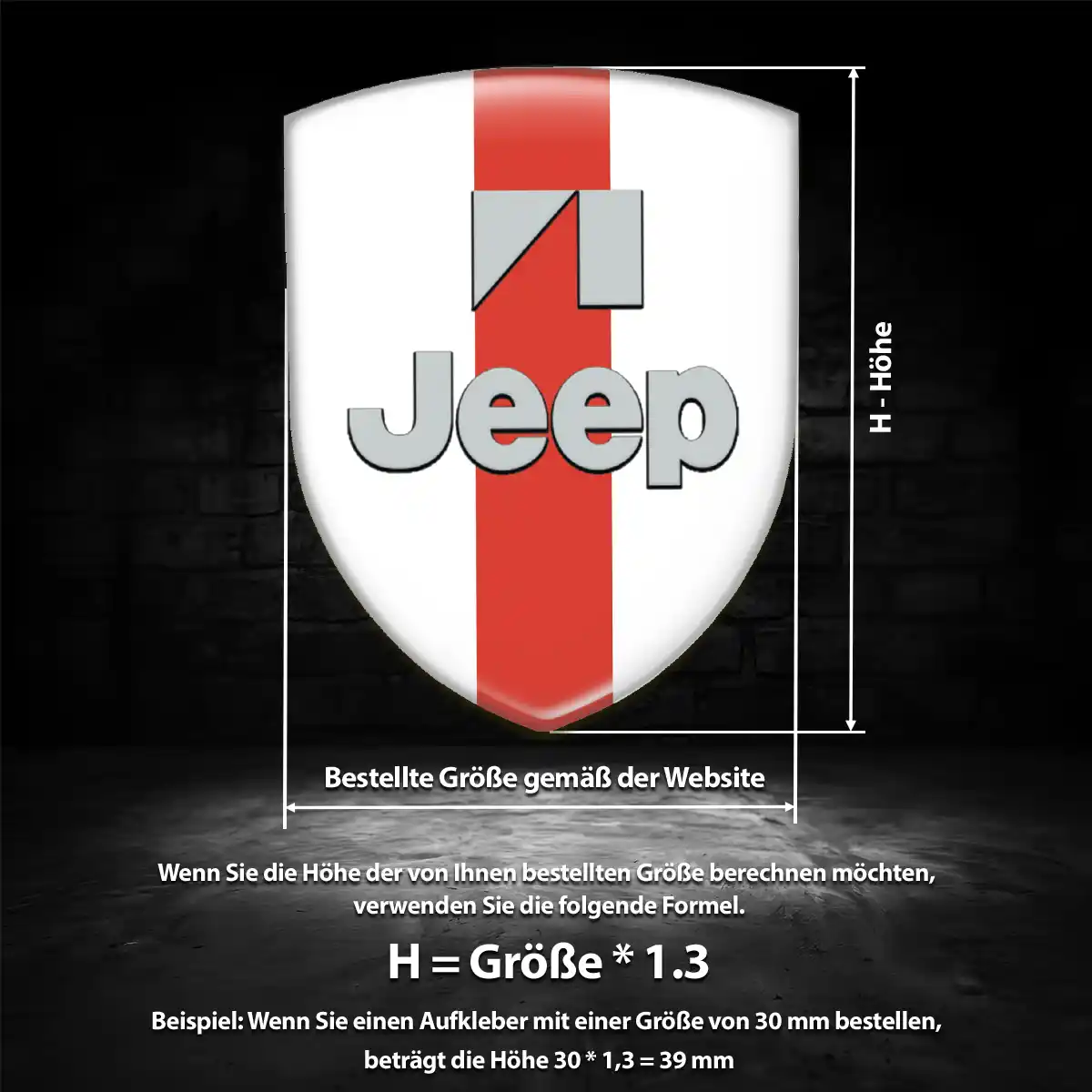 Jeep Wappen Aufkleber Auto Edles Design