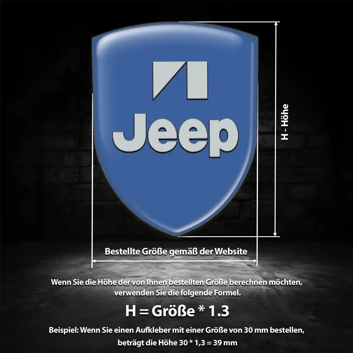 Jeep Wappen Aufkleber Auto Elegantes Design