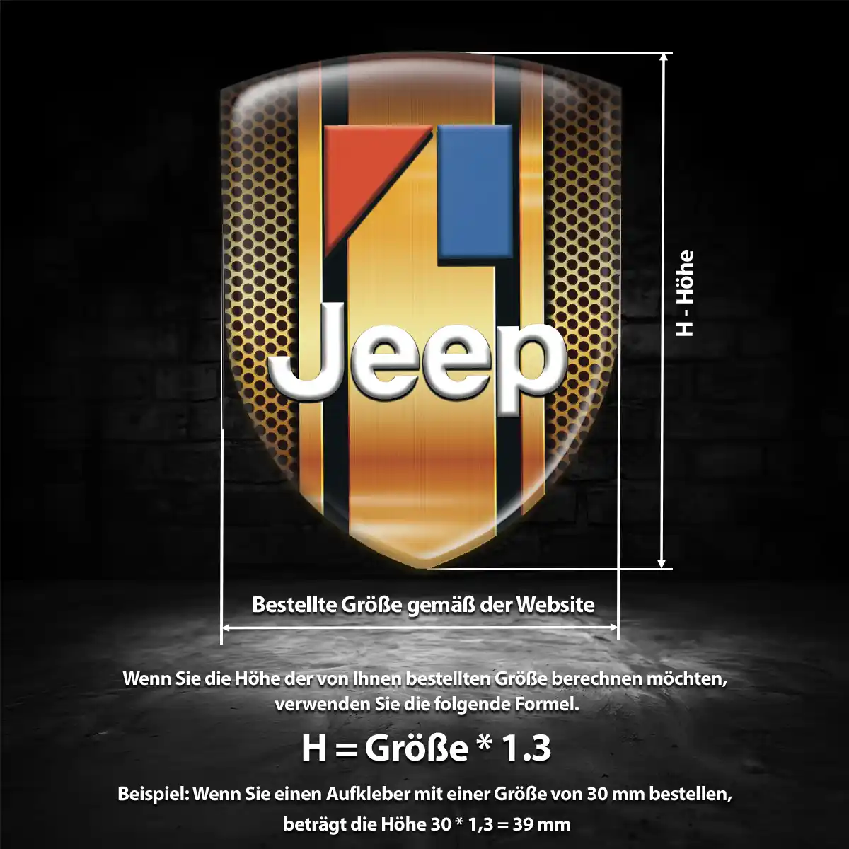 Jeep Wappen Aufkleber Auto Limitierte Auflage