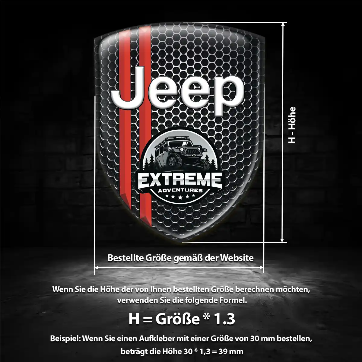 Jeep Wappen Aufkleber Auto Premiumqualität