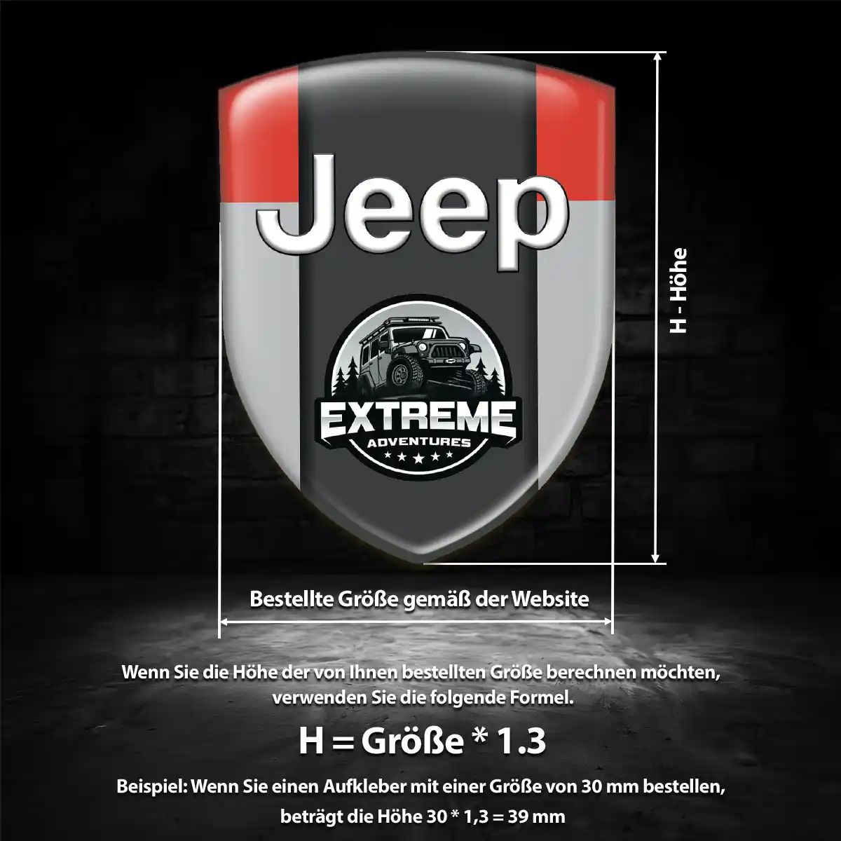 Jeep Wappen Aufkleber Auto Stilvolles Design